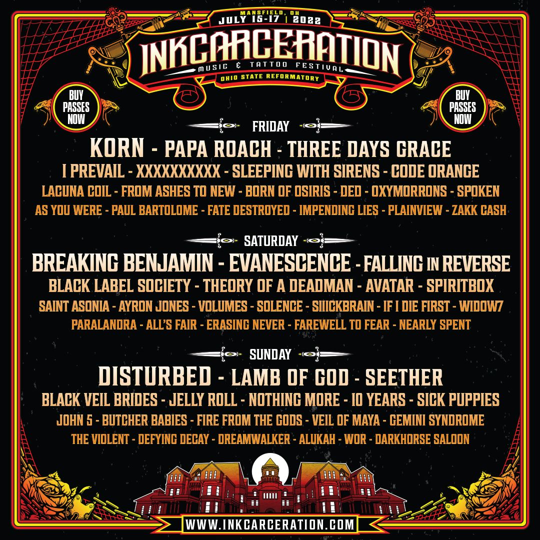 Inkcarceration (3 Day Pass)