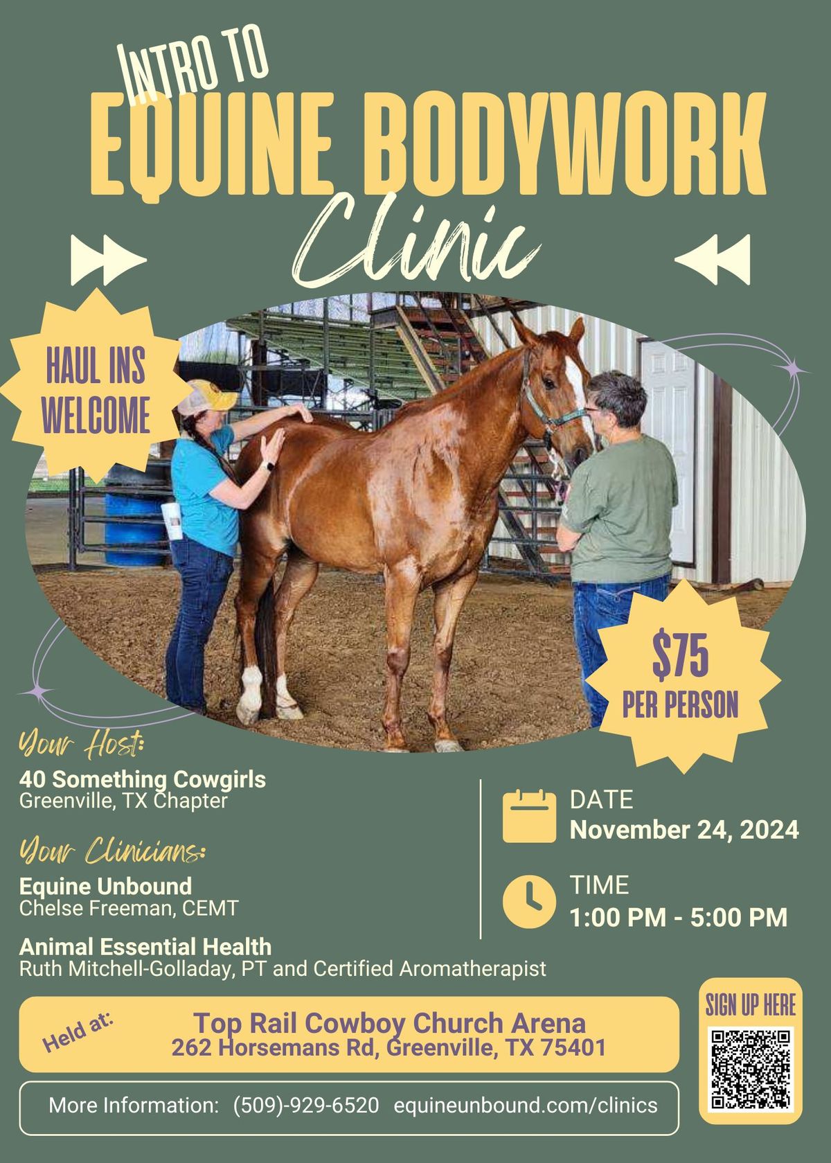 Intro to Equine Bodywork Clinic