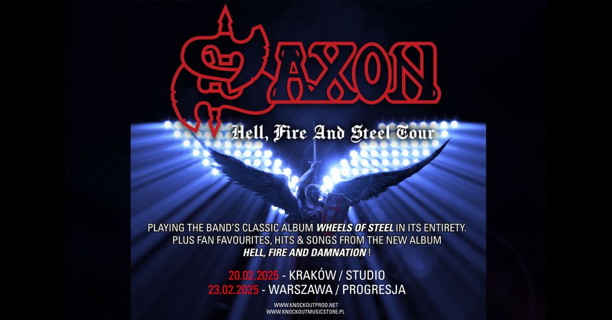 Saxon "Hell, Fire and Steel Tour" \/ 20 II 2025 \/ Krak\u00f3w