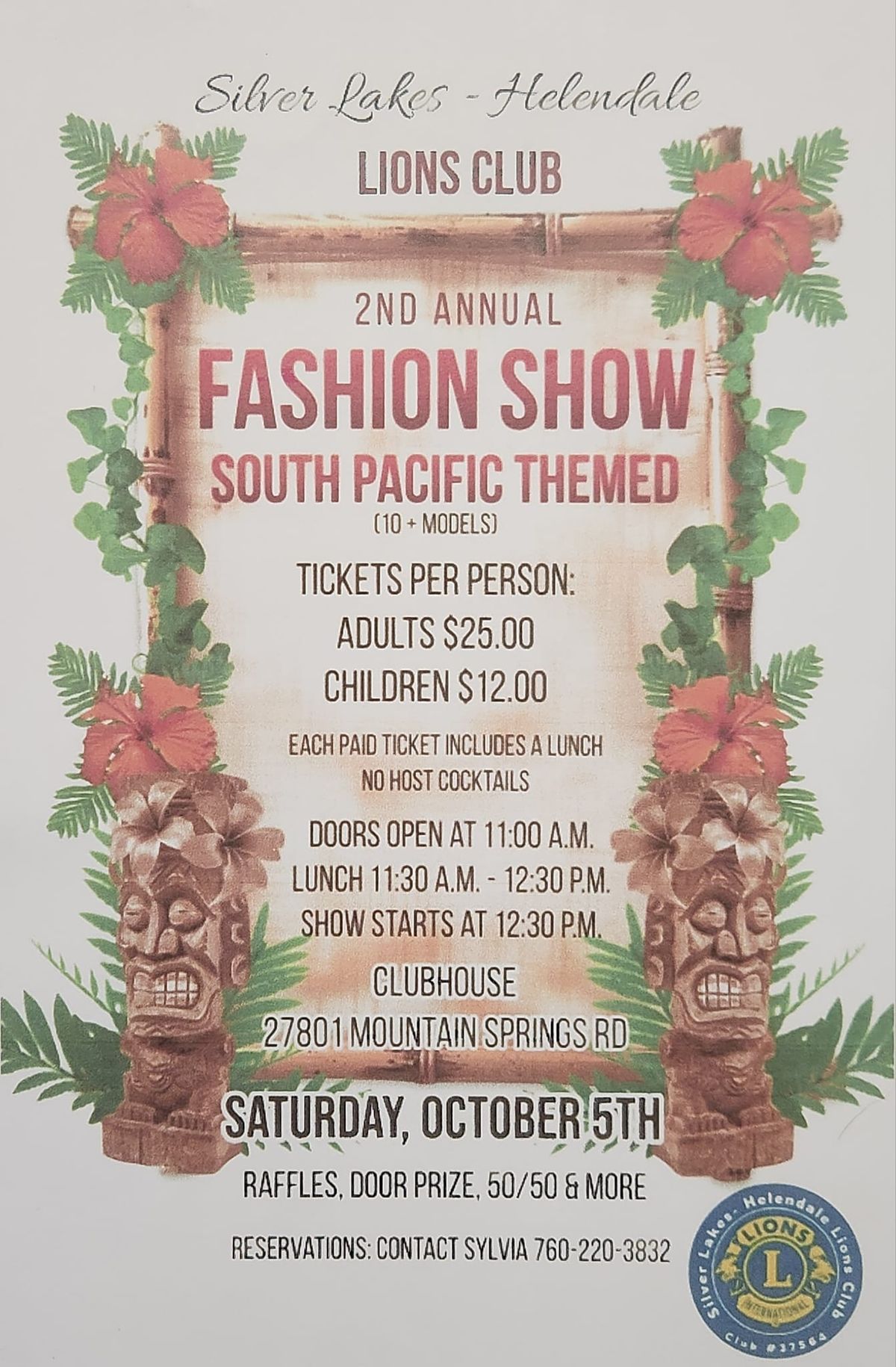 Lions Club 2nd Annual Fashion Show