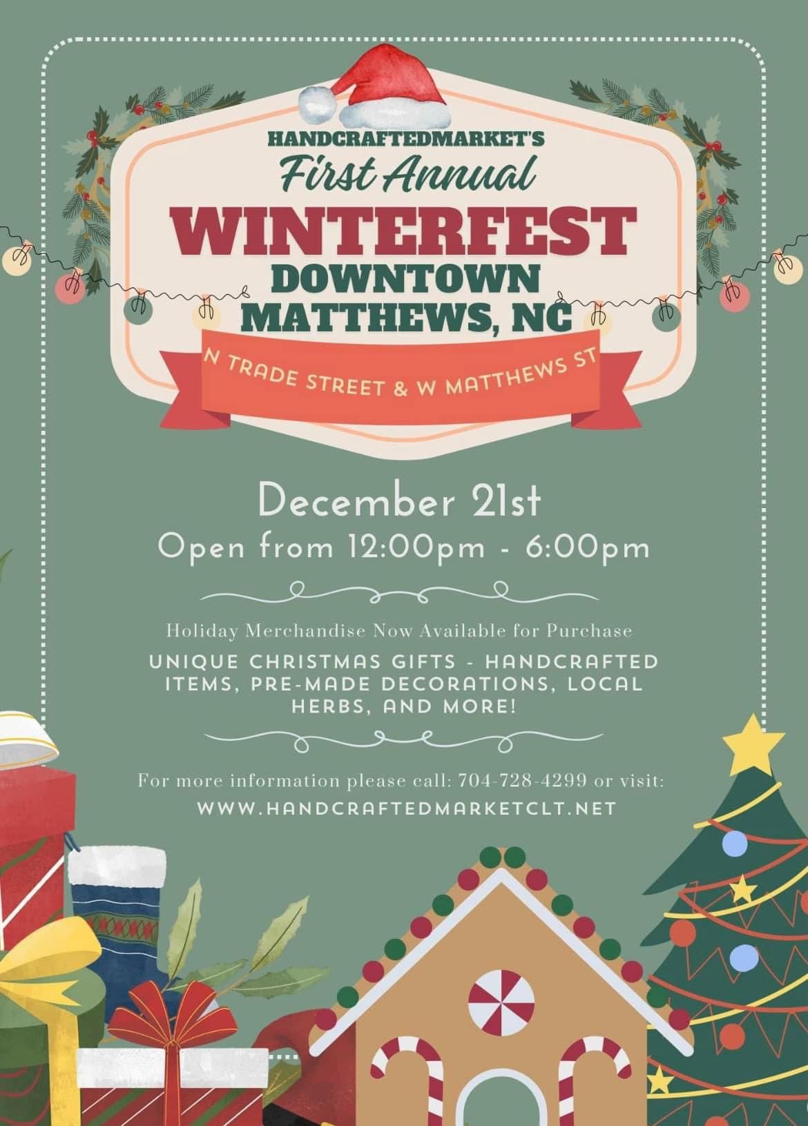 WinterFest in Downtown Matthews!