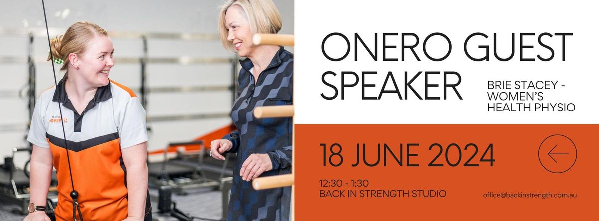 Onero Term 2 2024 Guest Speaker