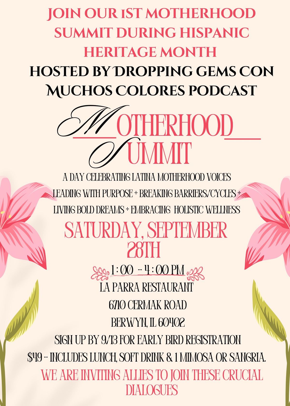 Motherhood Summit - Hispanic Heritage Month