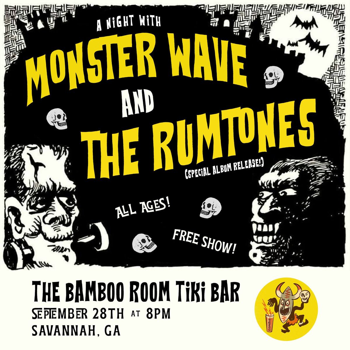 Monster Wave \/\/ The Rumtones - Live at the Bamboo Room Tiki Bar