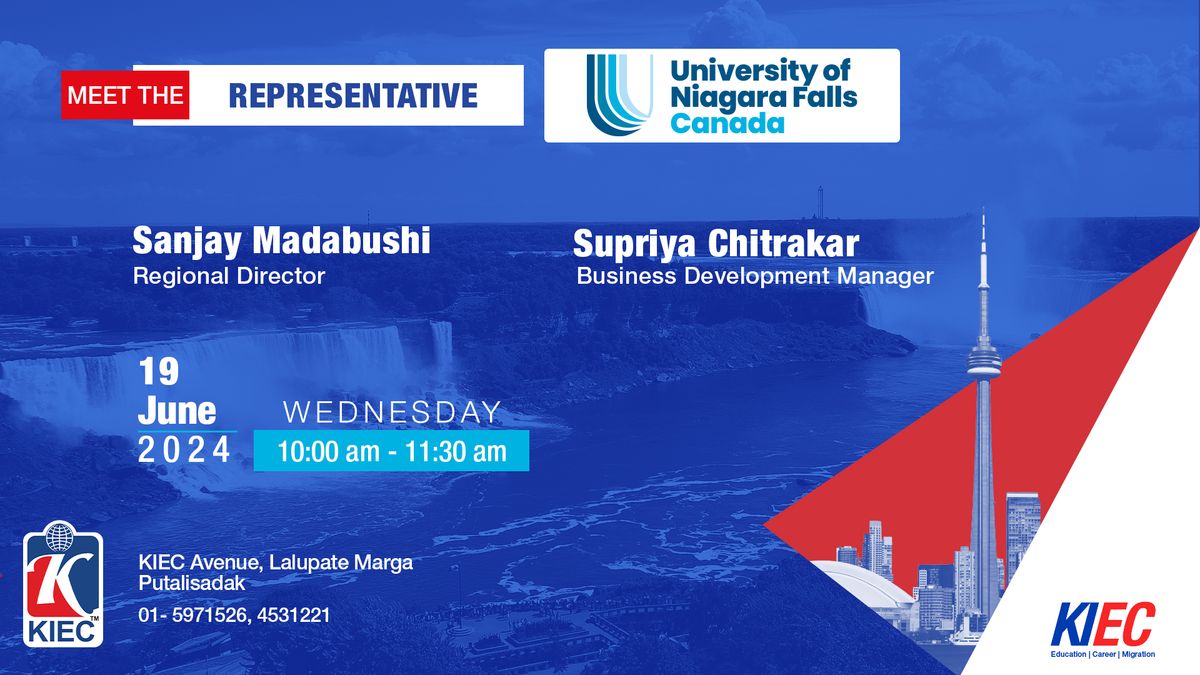 Meet The representatives from University of Niagara Falls, Canada