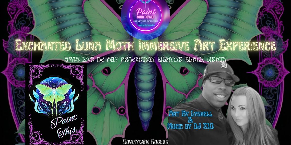 Enchanted Luna Moth Immersive Art Experience $39