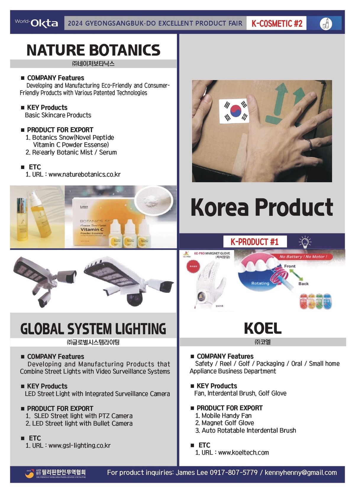 OKTA Gyeongbuk Excellent Products Philippines Exhibition 2024