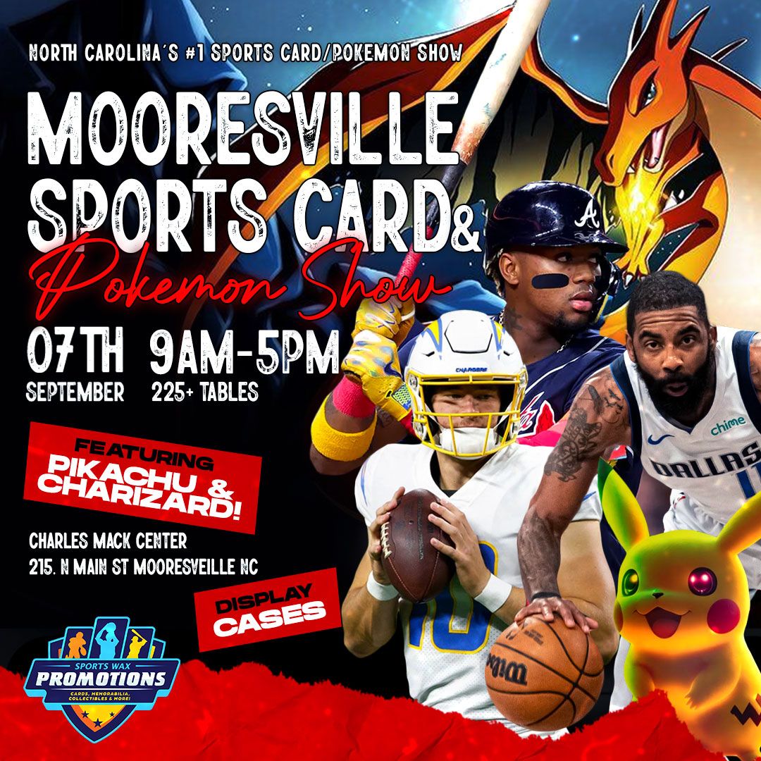 September Mooresville Sports Card and Pok\u00e9mon Show