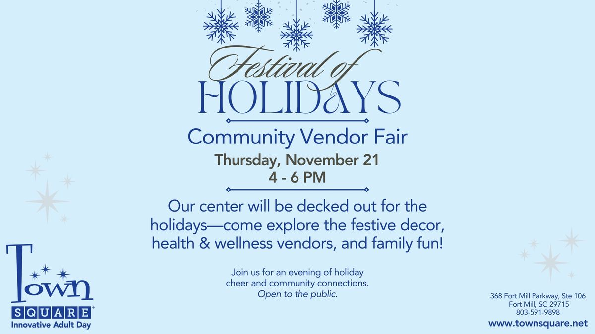 Holiday Cheer & Wellness Fair at Town Square Fort Mill