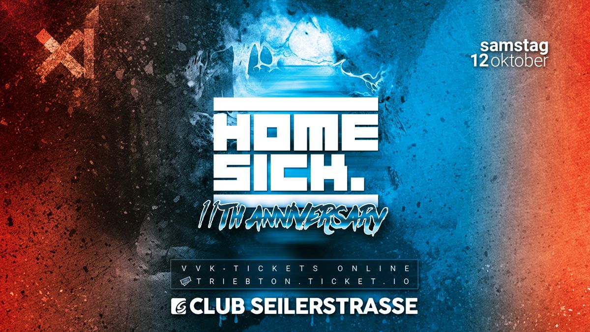 11 JAHRE HOMESICK B-DAY w\/ Komacasper, Der Dritte Raum, Reche & Recall,  Juliane Wolf uvm.