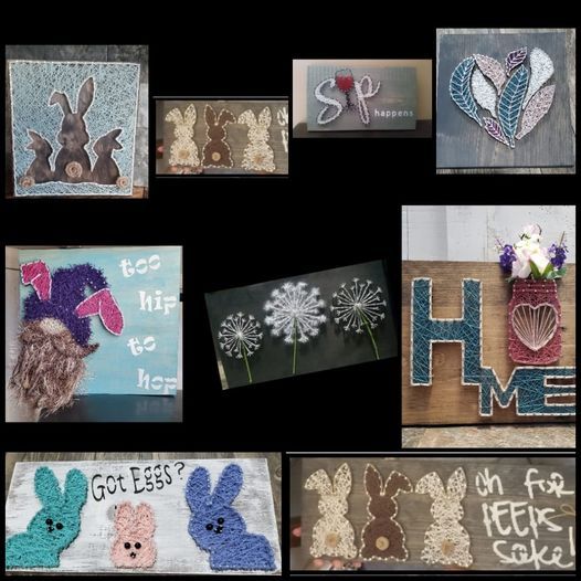 String Art with Lisa Lucky Leprechaun Vineyard and Winery Hamburg