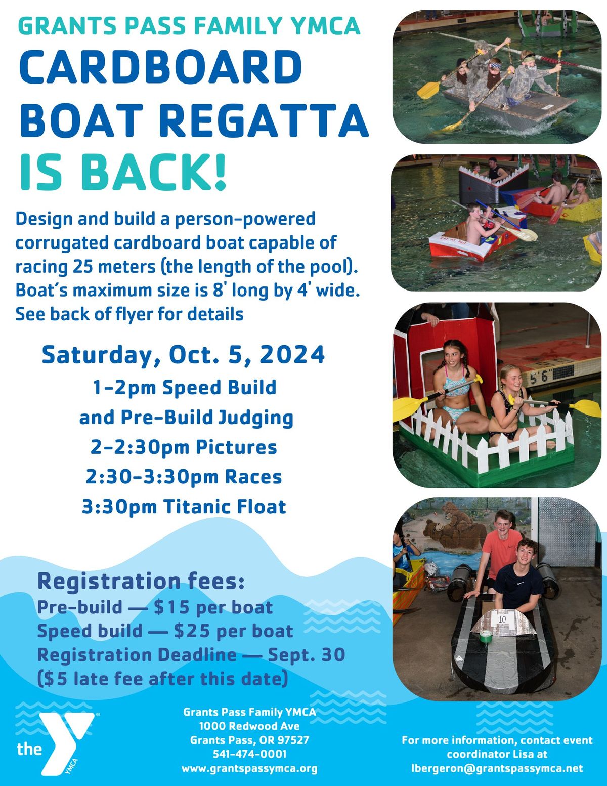 Grants Pass Family YMCA Cardboard Boat Regatta