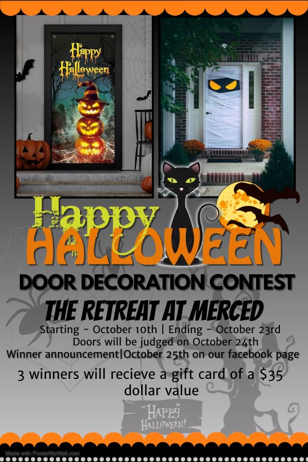 The Retreat at Merced Halloween Door Decorating Contest