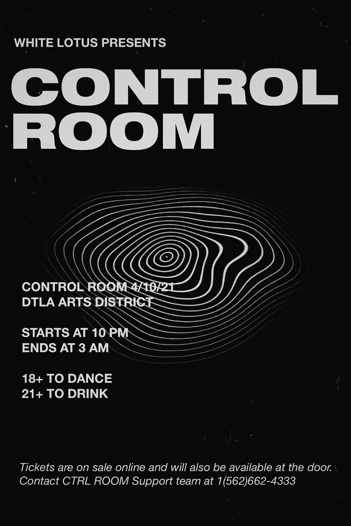 CONTROL ROOM 4\/10\/21 THE BEST TECHNO EVENT IN LA