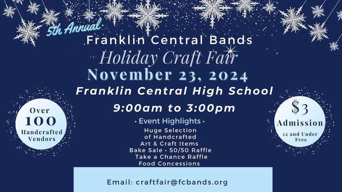 Indy Sweet Treats @ Franklin Central Bands for our 5th Annual Holiday Craft Fair