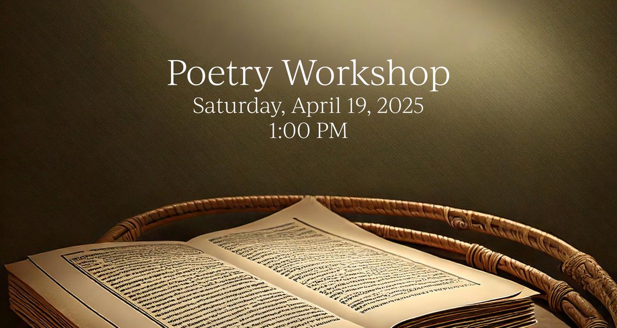 Poetry Workshop - Sponsored by Decatur Area Poets