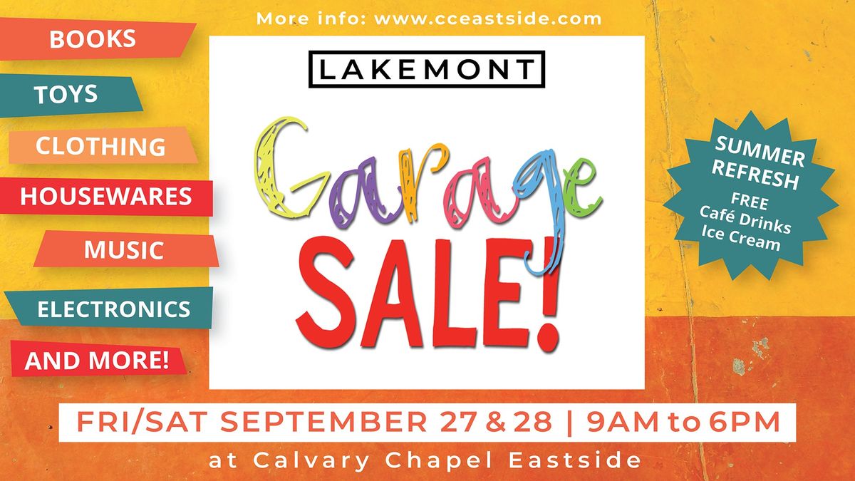 CCE Lakemont Garage Sale