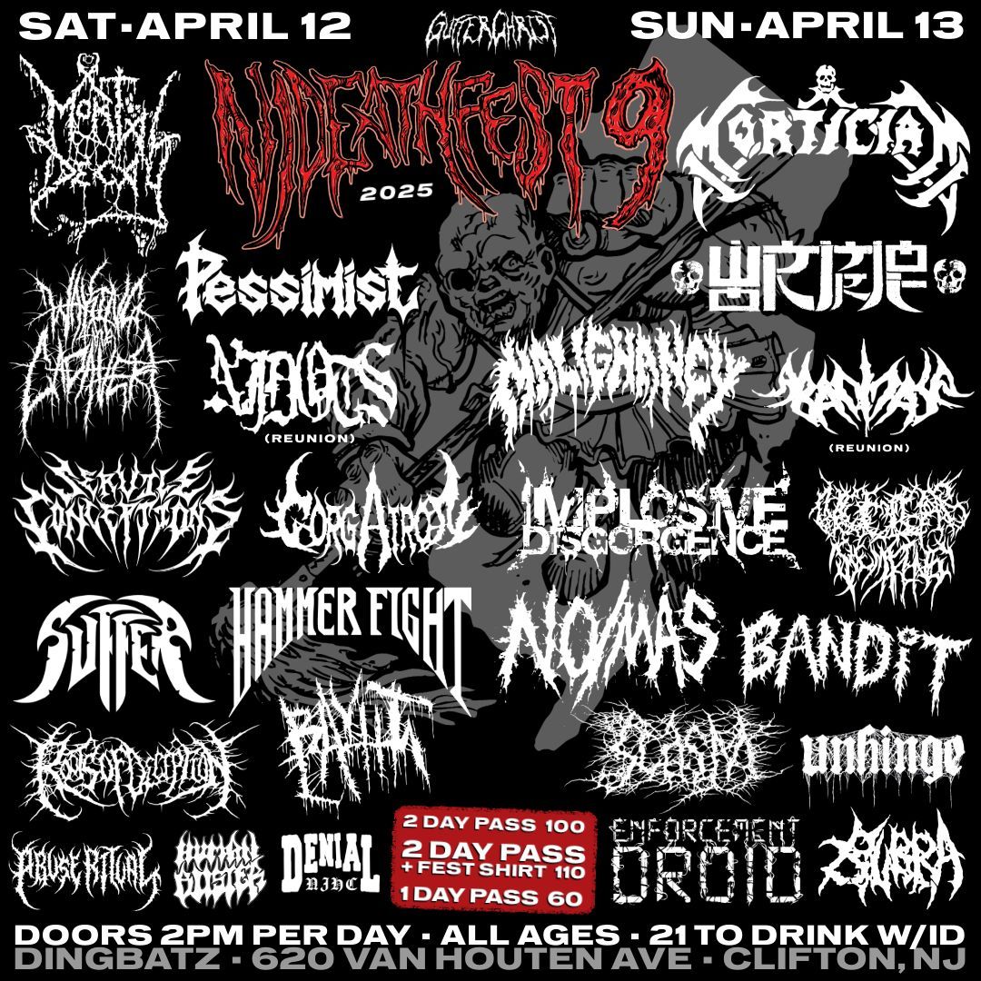 NJ DEATHFEST 9 APR 12-13 DINGBATZ CLIFTON NJ 