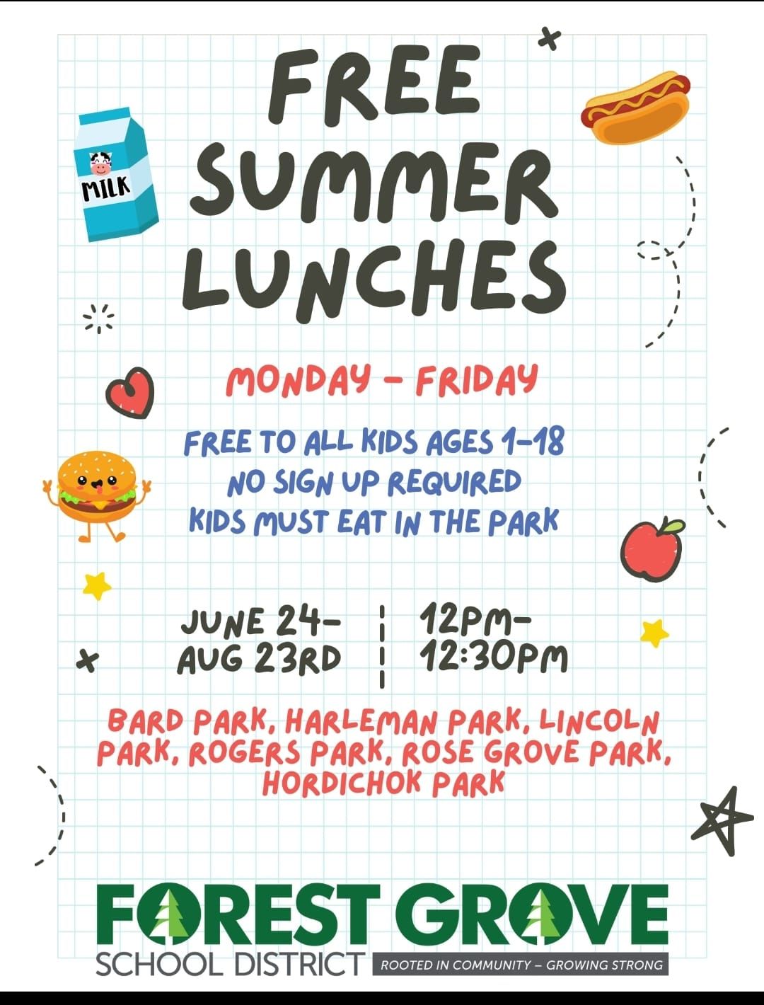Free Summer meals