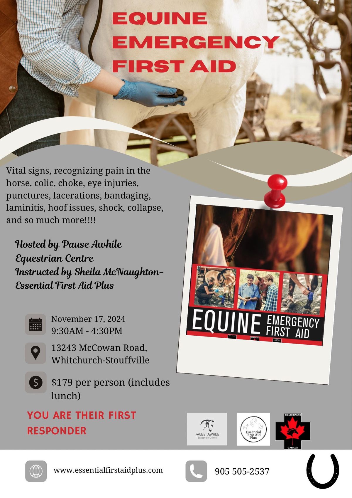 Equi-Health Canada Emergency Equine First Aid Course