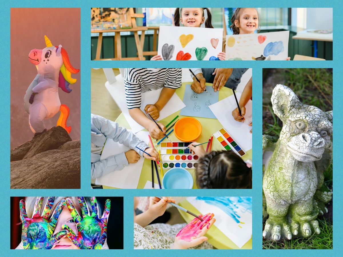 Tiny Tots 8 Week Art Journey: Unicorns, Fairies, Dragons and Magic Worlds Creative Painting 4-8 yrs