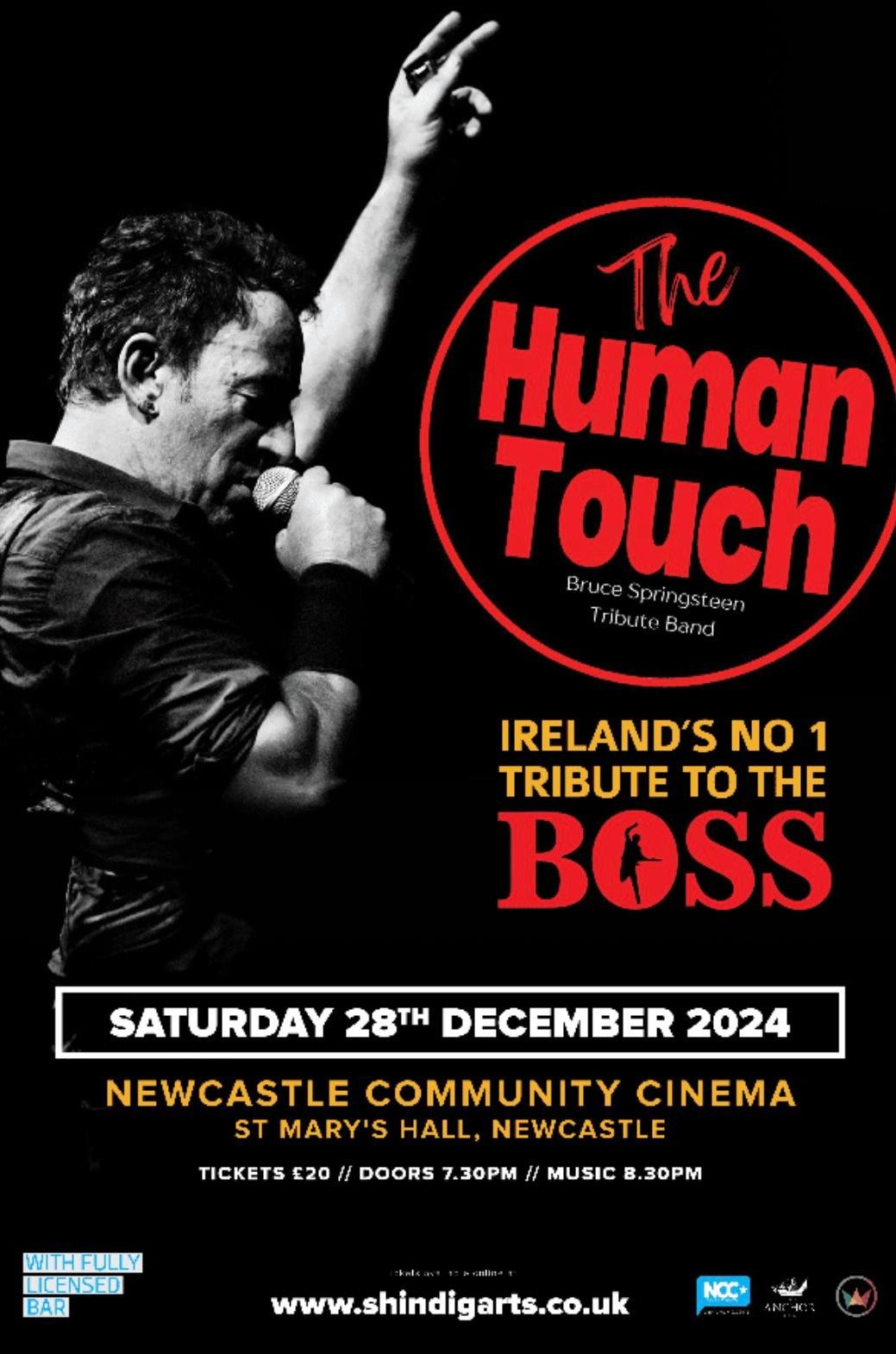 The Human Touch Springsteen Tribute Band @ NCC,  Newcastle Community Cinema, Co. Down