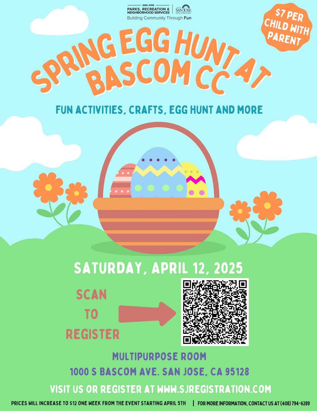 Spring Egg Hunt at Bascom CC (GOLDEN TICKET PRIZE)