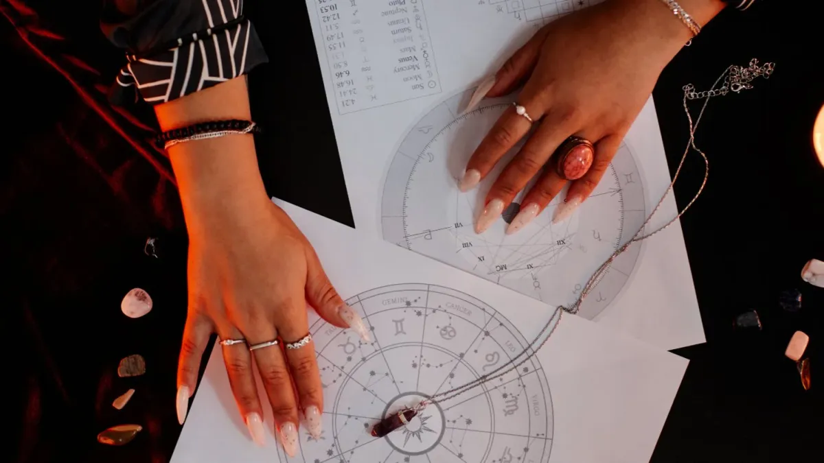 New Moon Astrological Manifesting Circle