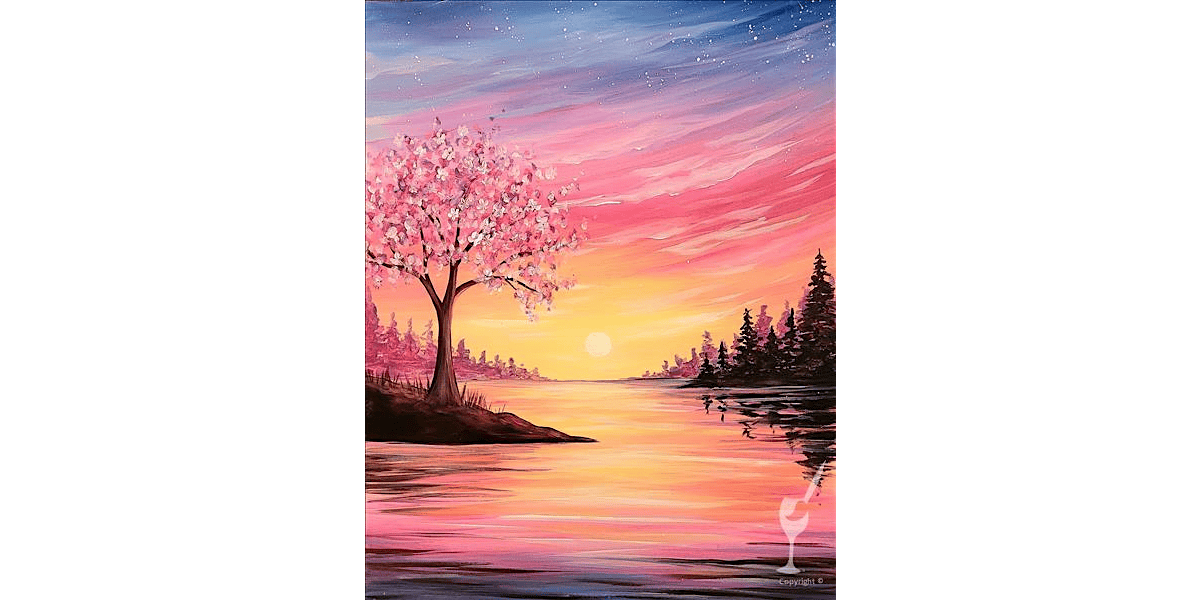 Sunset Above the Lake - Paint and Sip in San Antonio | Classpop!\u2122