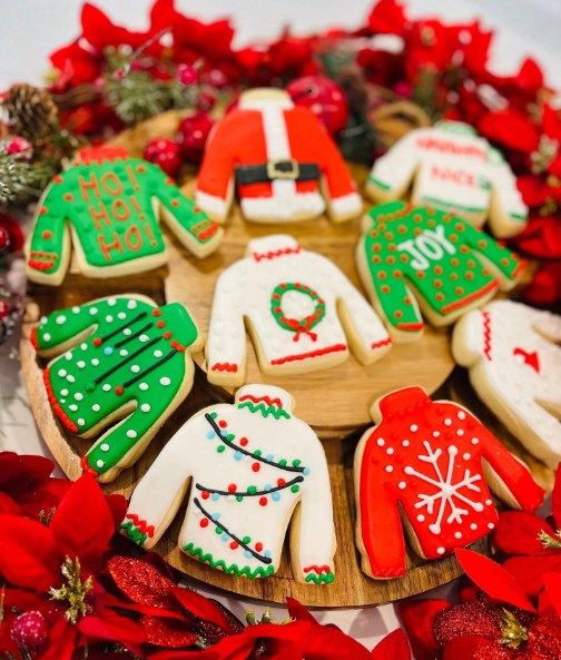 Family Festive Ugly Sweater Cookies