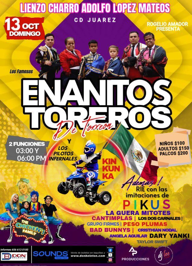 Los Enanitos Toreros de Torre\u00f3n en Ciudad Ju\u00e1rez 2024