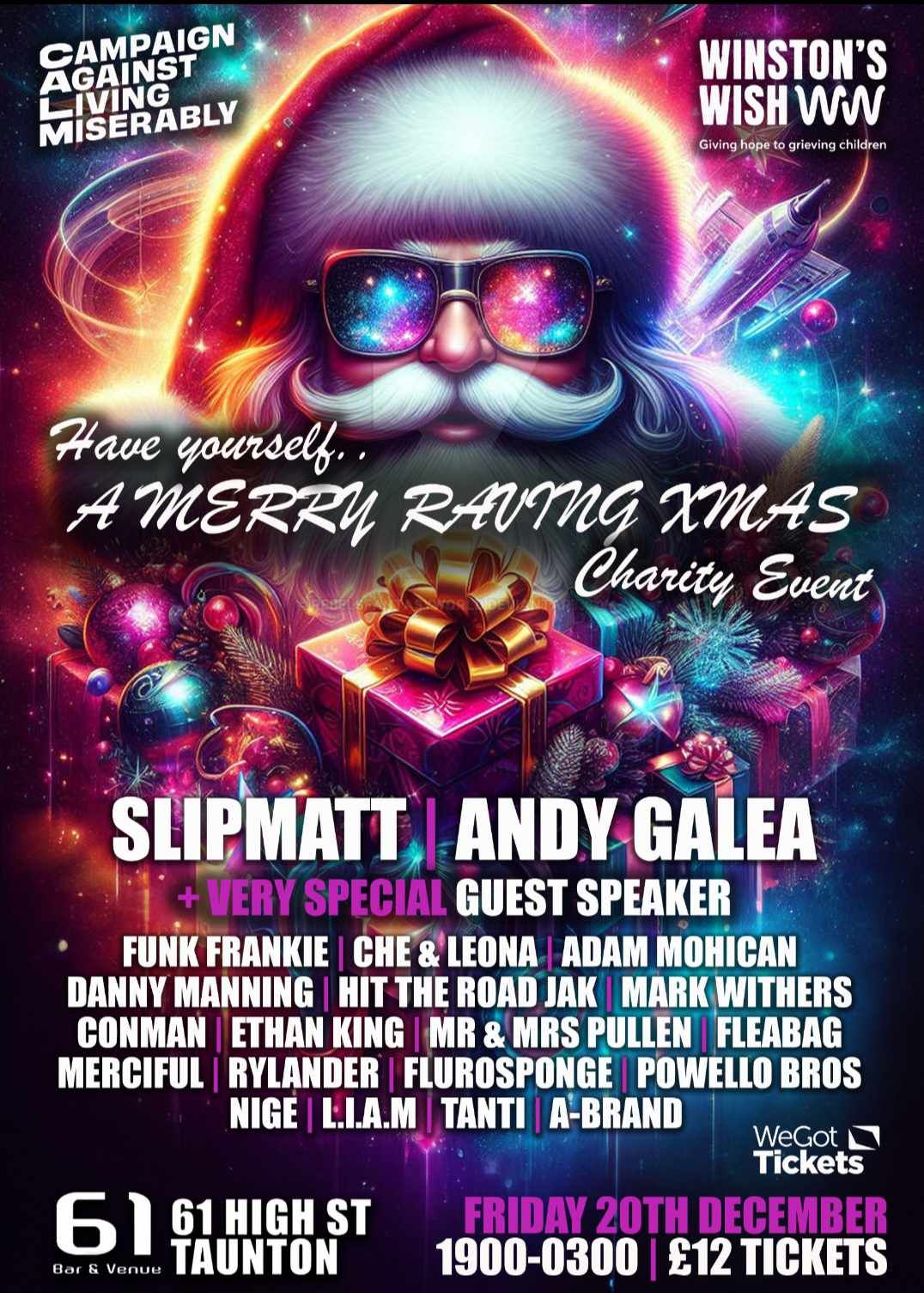 \ud83c\udf85 A MERRY RAVING XMAS \ud83c\udfb6 CHARITY EVENT WITH SLIPMATT & ANDY GALEA \ud83c\udf84