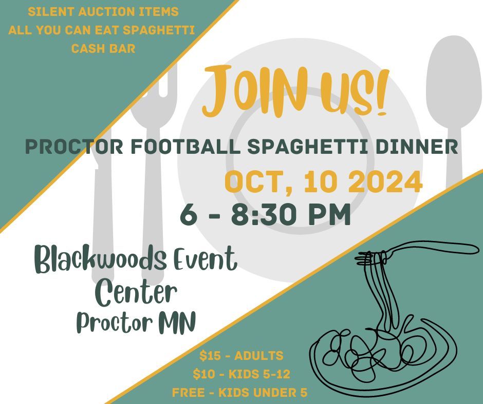 Proctor Rails Football Spaghetti Dinner Fundraiser