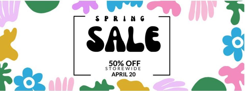 50% Off Spring Sale