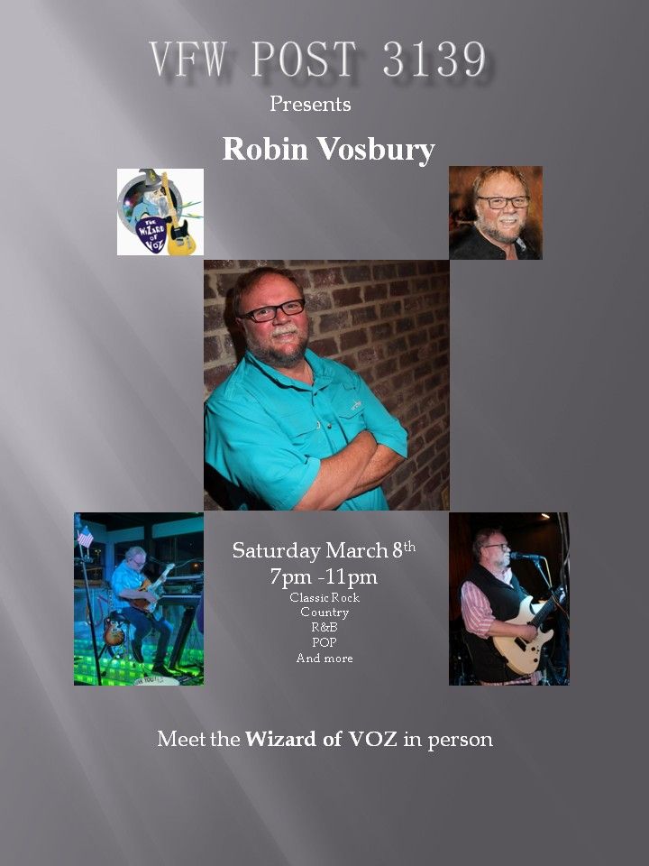 VFW POST 3139 presents ROBIN VOSBURY