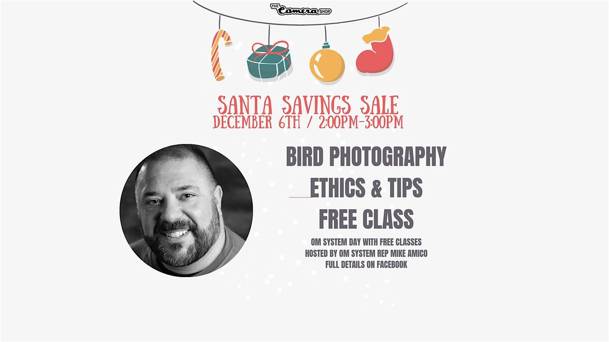 FREE CLASS: Birding Photography Ethics & Tips with OM System