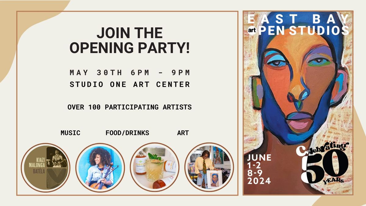 Opening Party and Salon Exhibition for East Bay Open Studios