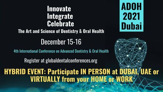 4th International Conference on Advanced Dentistry and Oral Health