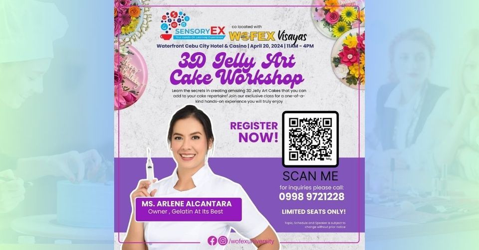 SensoryEx Cebu 2024: 3D Jelly Art Cake Workshop