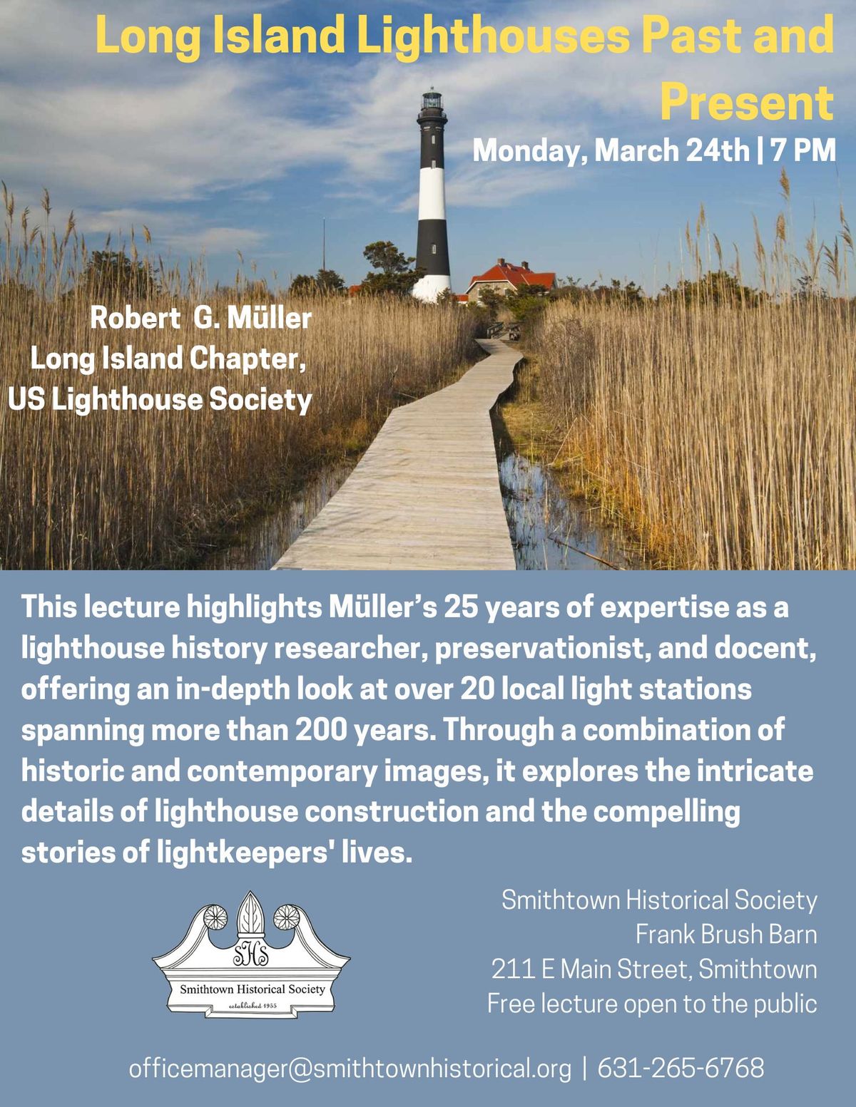 Spring Lecture: Long Island Lighthouses Past and Present