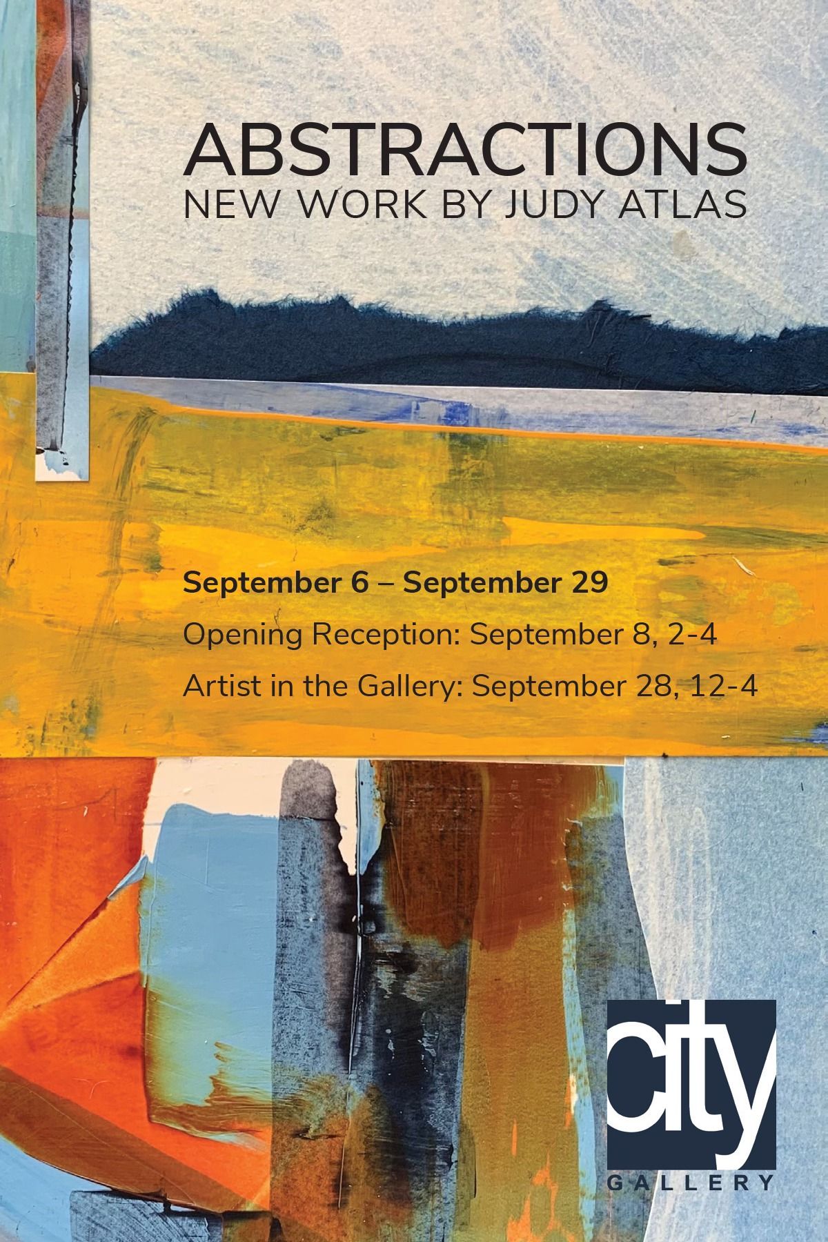 ABSTRACTIONS, New Work by Judy Atlas 