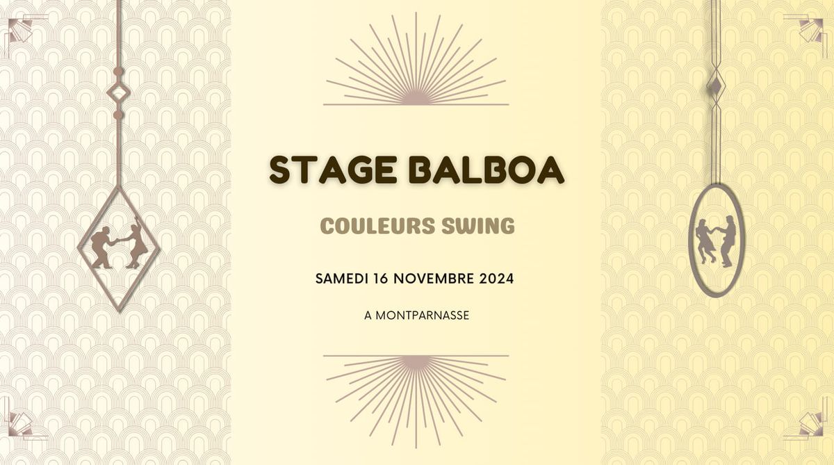 Stage de Balboa - Novembre