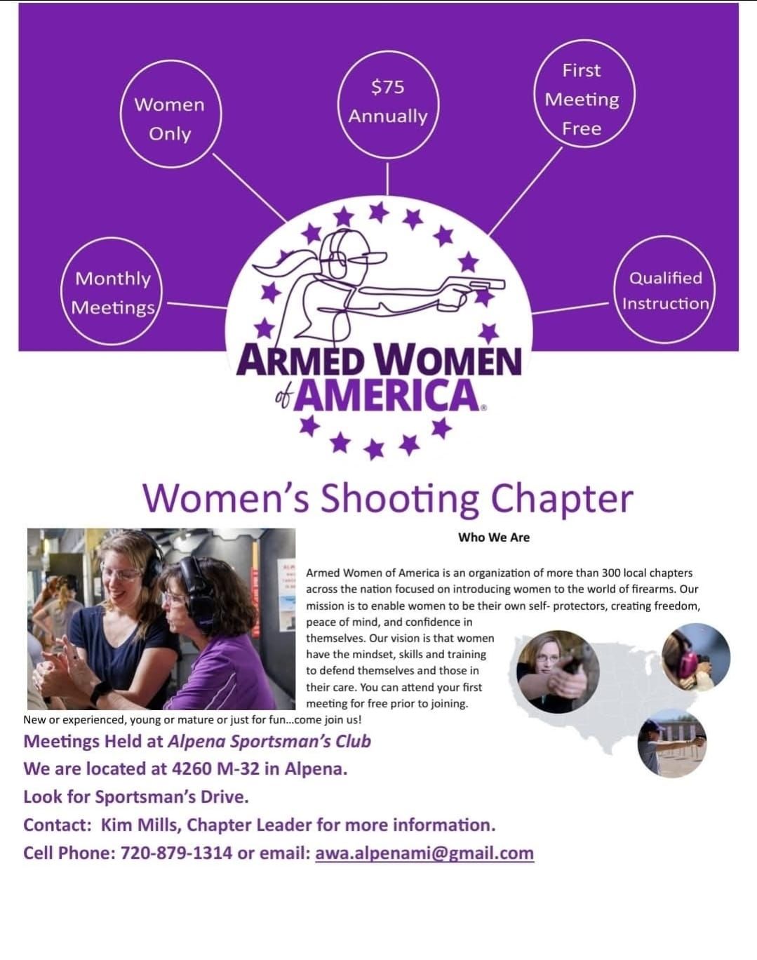 Armed Women of America- Alpena Chapter Meet