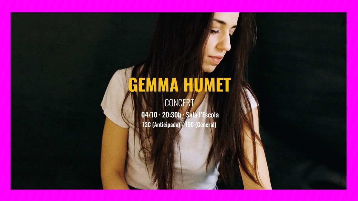 Concert \u00b7 Gemma Humet