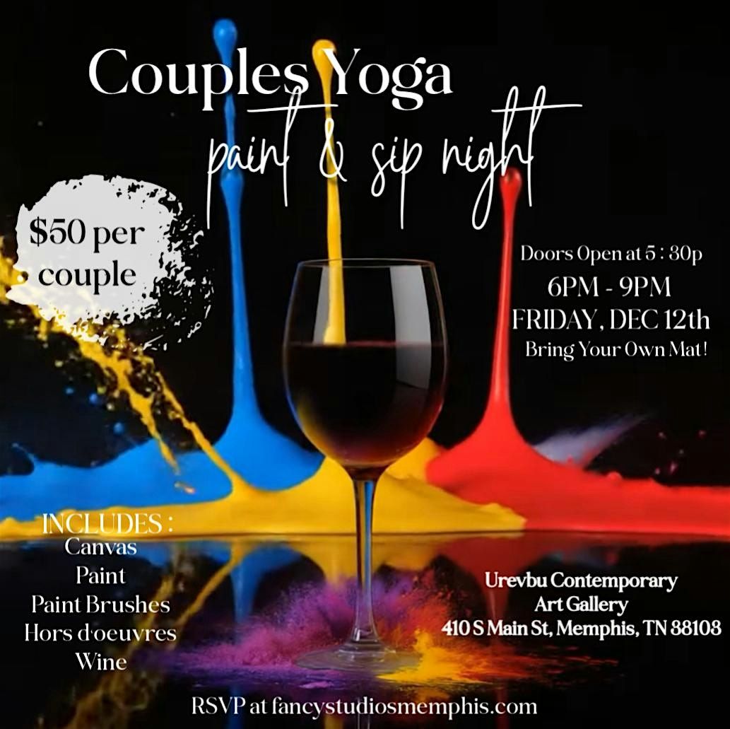 Couples Yoga Paint & Sip