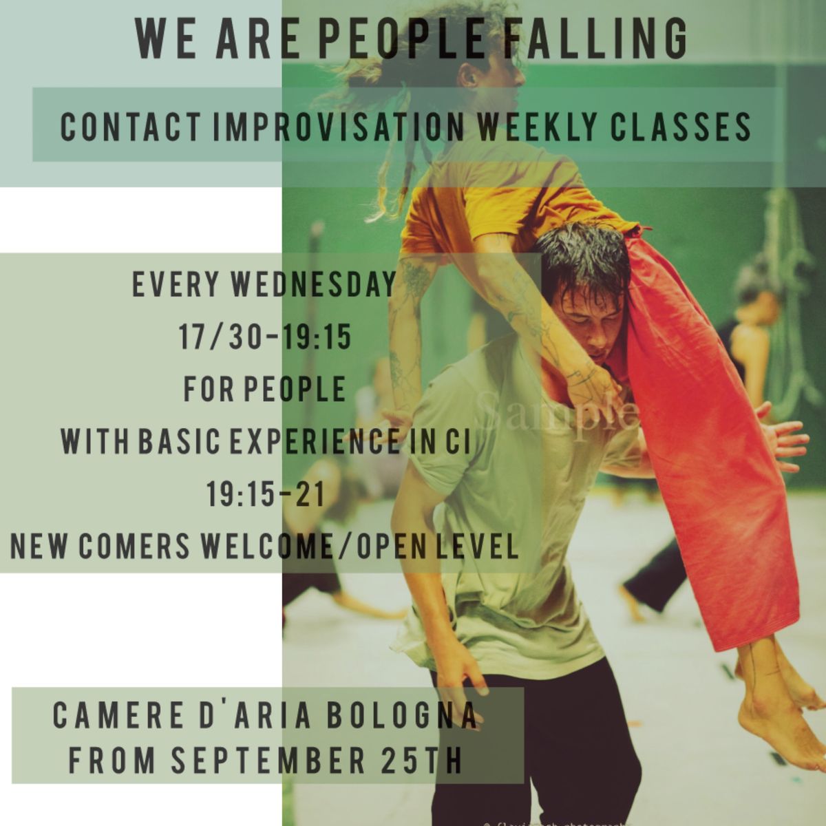 WE ARE PEOPLE FALLING-CONTACT IMPROVISATION WEEKLY CLASSES