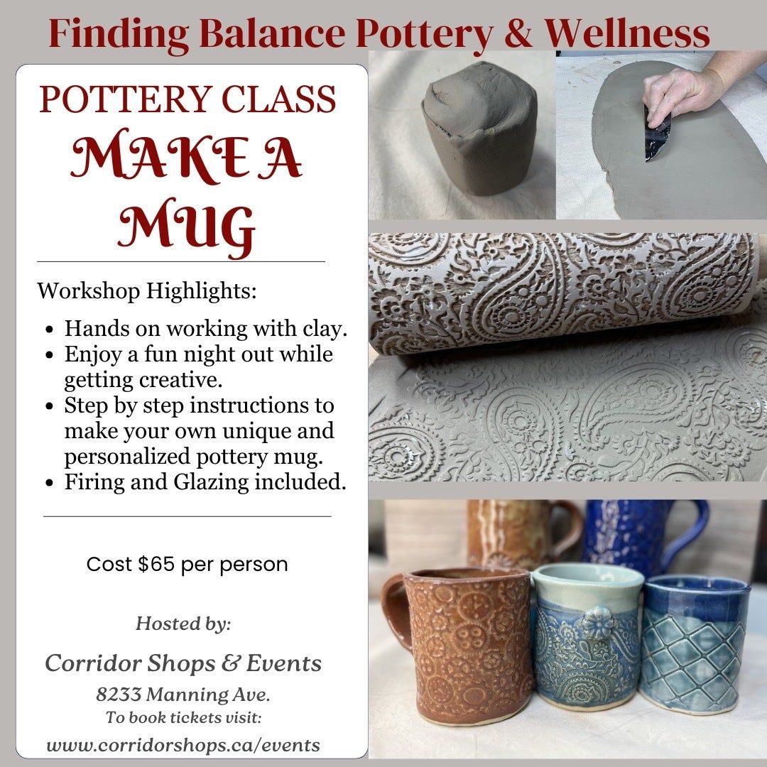 Nov 15 Make a Mug Pottery Class