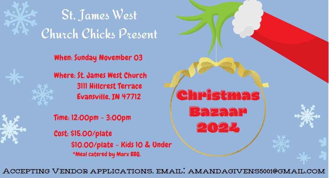 St. James West Church Chicks Christmas Bazaar