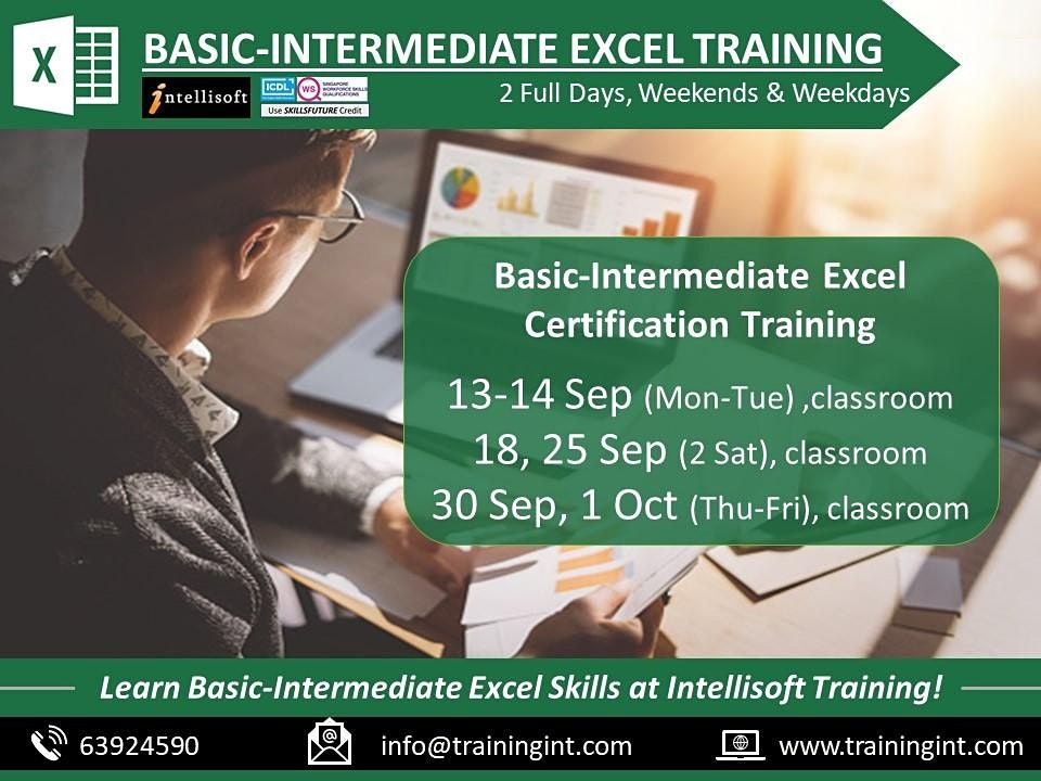 Basic-Intermediate Excel Training by Intellisoft in Singapore
