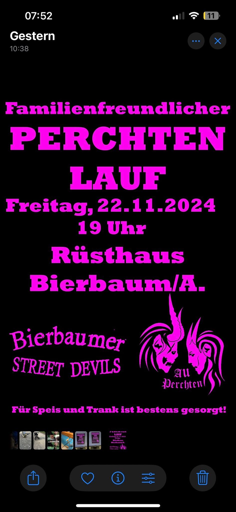 Perchtenlauf Bierbaum\/A.